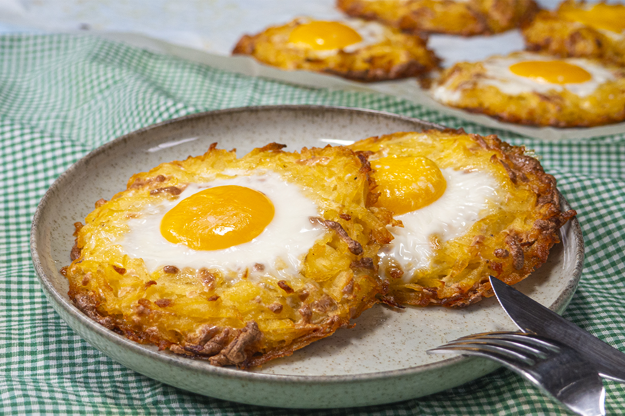 Patates Yuvasında Yumurta Tarifi
